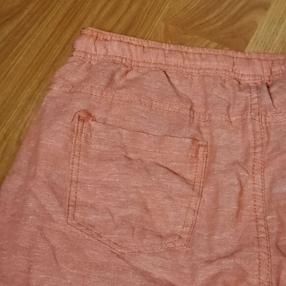 🧵📷🔹️Dash Orange Linen Blend Cropped Pants Medium - Picture 5 of 12